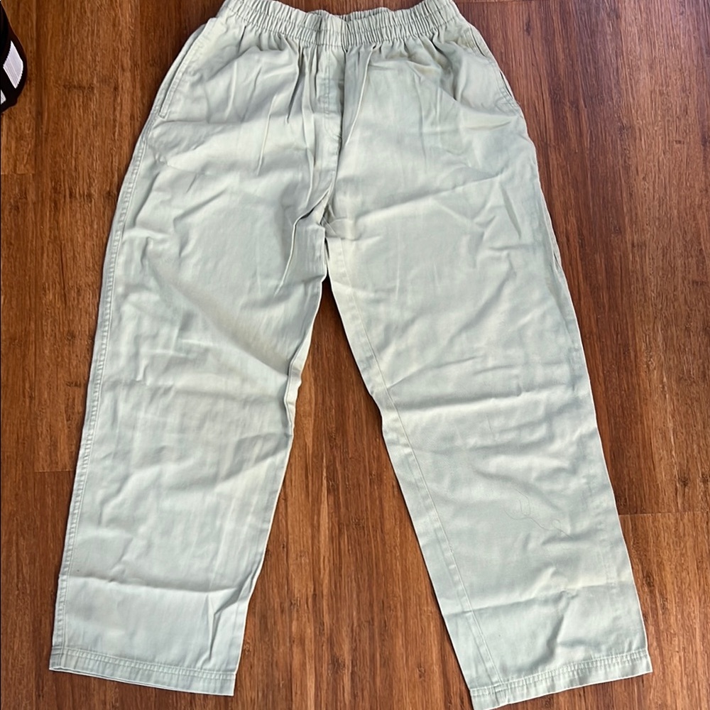 Light Green Cotton Pants